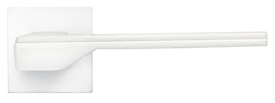 PIERRES, ручка дверная на квадратной накладке MH-49-S6 W, цвет - белый фото купить в Рязани