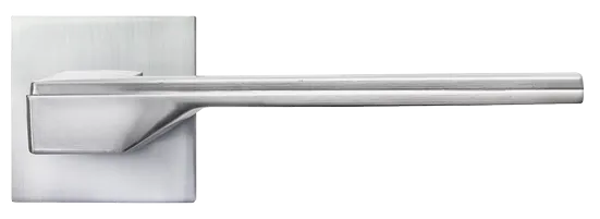 PIERRES, ручка дверная на квадратной накладке MH-49-S6 SC, цвет - матовый хром фото купить в Рязани