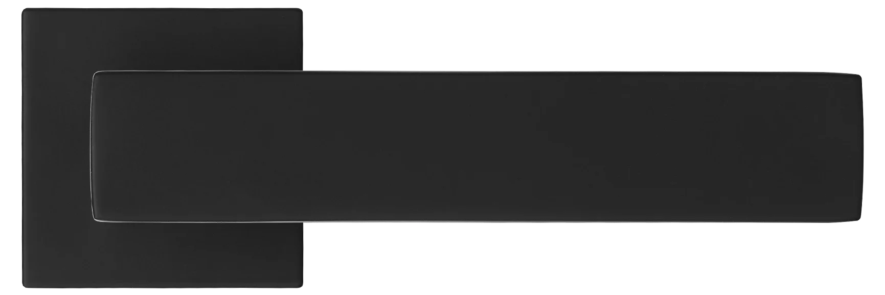 MIRA, ручка дверная на квадратной розетке MH-54-S6 BL, цвет - черный фото купить в Рязани