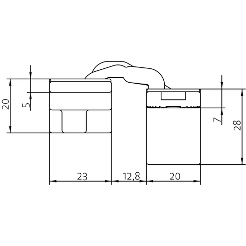 HH-19 B, скрытая петля, цвет - черный фото morelli Рязань