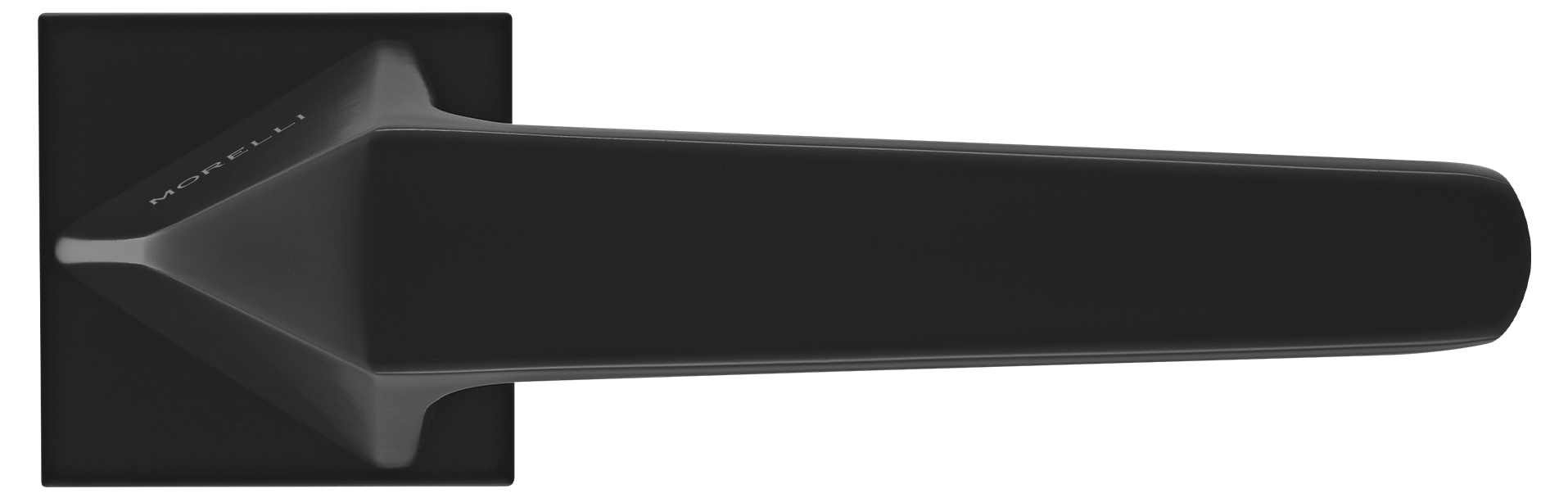 SOUK ручка дверная на квадратной розетке 6 мм, MH-55-S6 BL, цвет - черный фото купить в Рязани