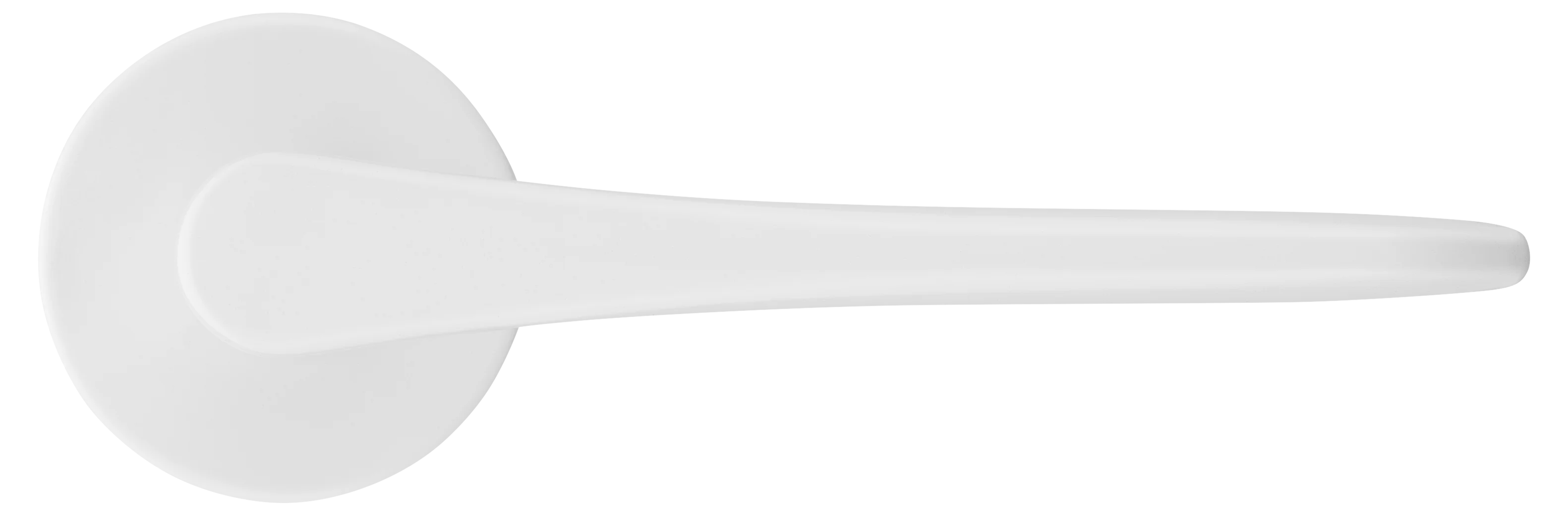 AULA R5 BIA, ручка дверная на розетке 7мм, цвет -  белый фото купить в Рязани