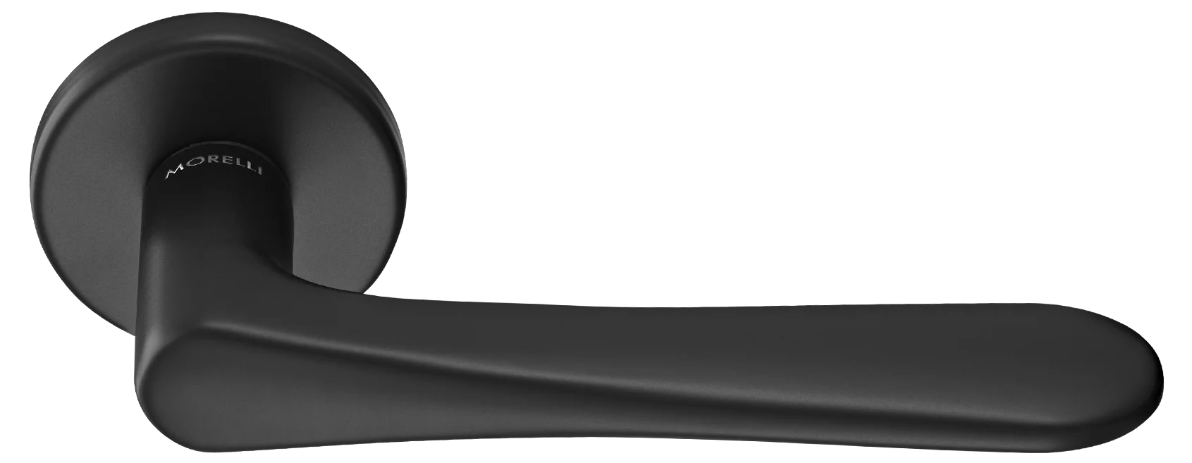 AULA R5 NERO, ручка дверная на розетке 7мм, цвет -  черный фото купить Рязань