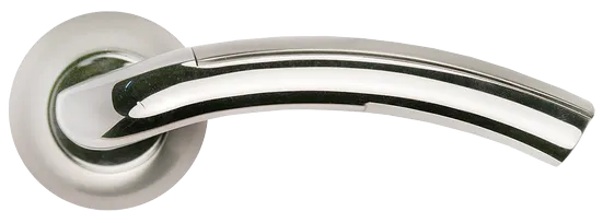ПАЛАЦЦО, ручка дверная MH-02 SN/CP, цвет - бел. никель/хром фото купить в Рязани