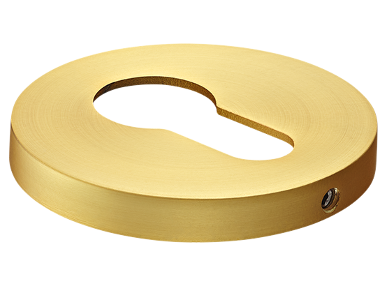 Накладка на ключевой цилиндр, на круглой розетке 6 мм, MH-KH-R6 MSG,  цвет - мат. сатинированное золото фото купить Рязань