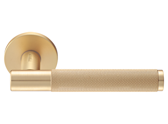 Ручка дверная "AZRIELI" на круглой розетке 6 мм, MH-57-R6T MSG, цвет - мат. сатинированное золото фото купить Рязань