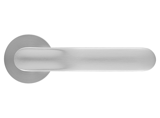GARAK ручка дверная на круглой розетке 6 мм, MH-59-R6 MSC, цвет - мат. сатинированный хром фото купить в Рязани