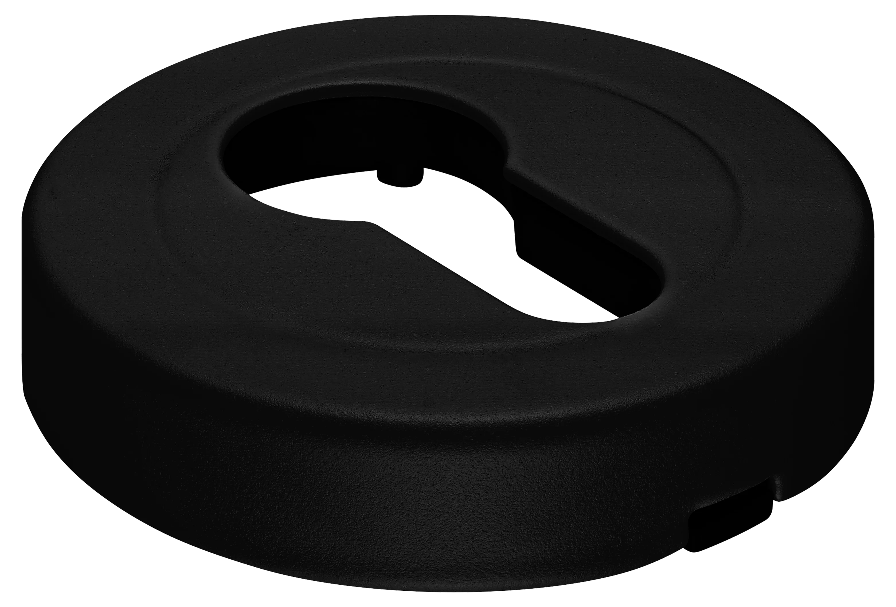 LUX-KH-R2 NERO, накладка на евроцилиндр, цвет - черный фото купить Рязань